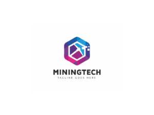 Crypto mining logo design