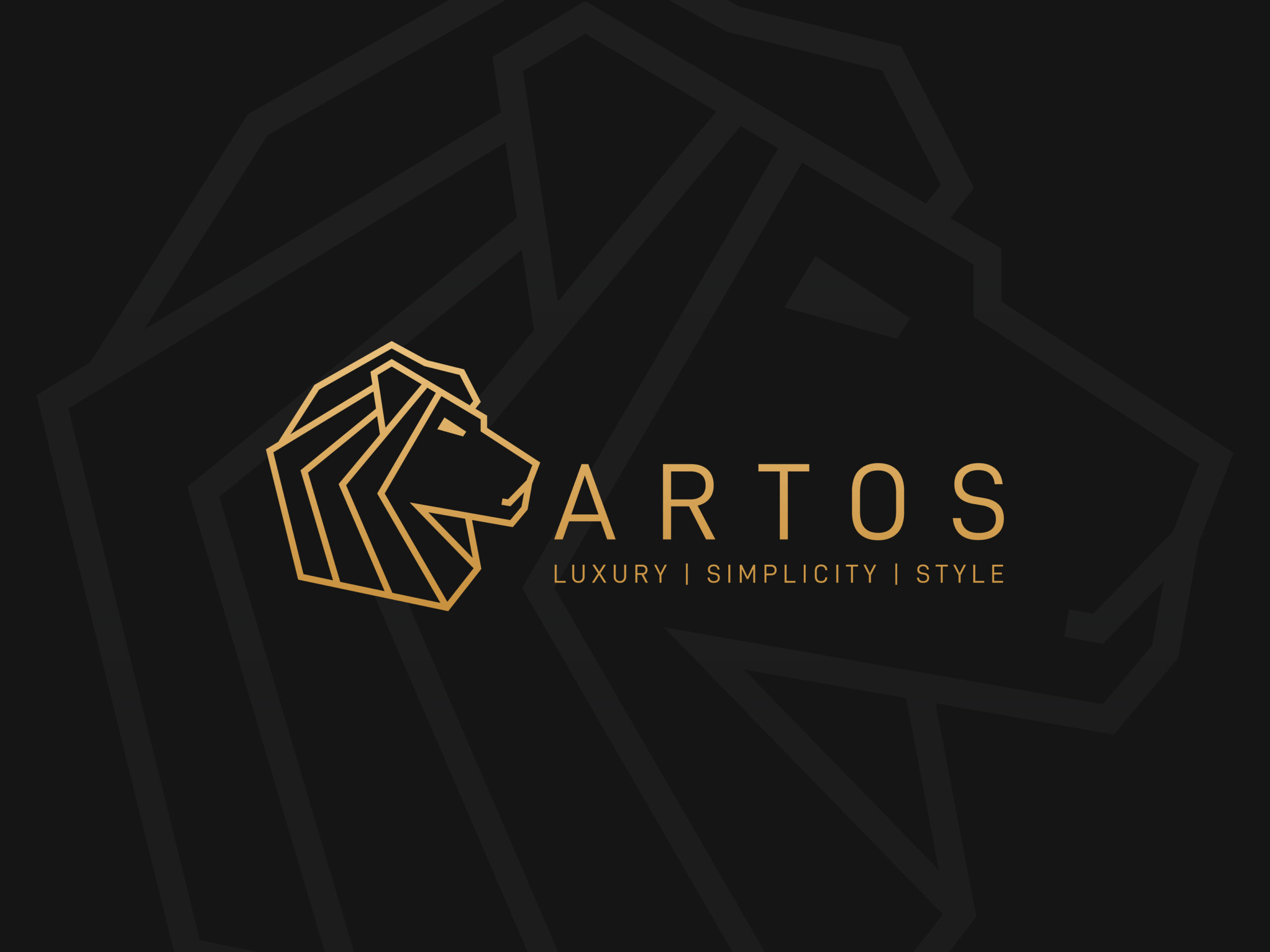 lion head luxury logo design