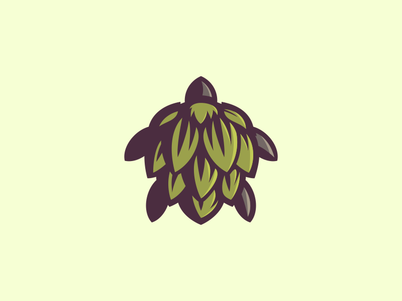 Hop and turtle logo design