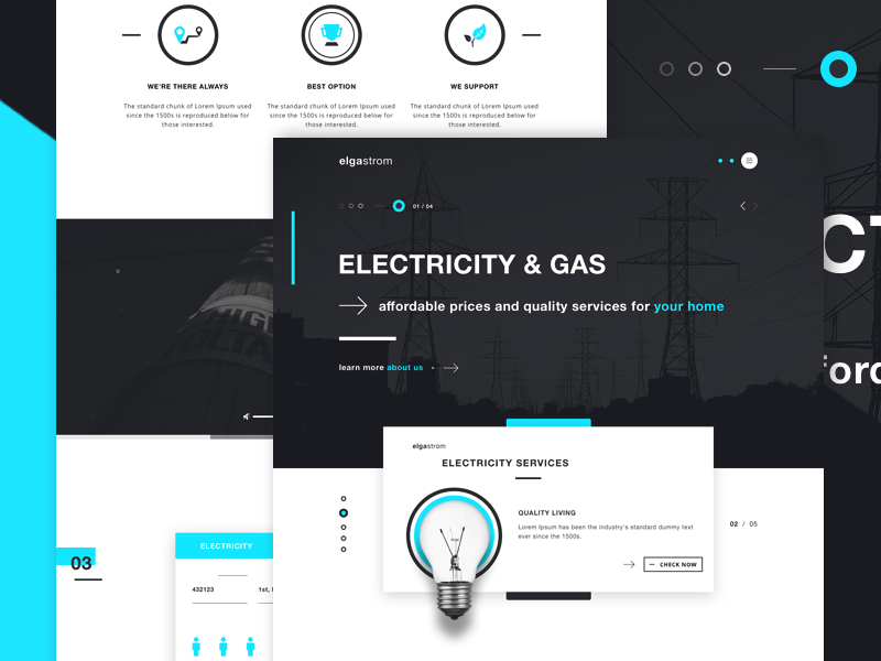 elgastrom-energy-provider-landing-page-website