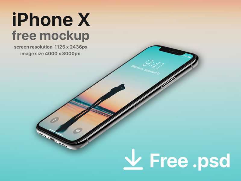 iphone x mockup perspective