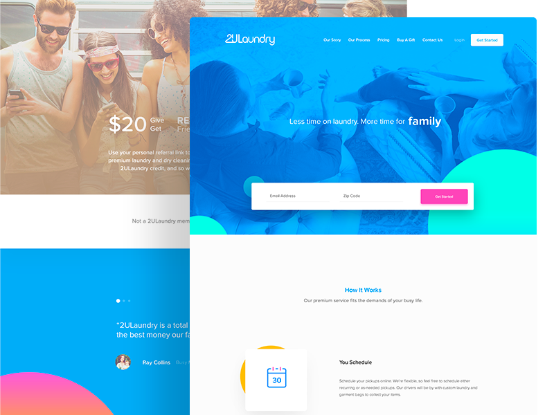 landing page web design