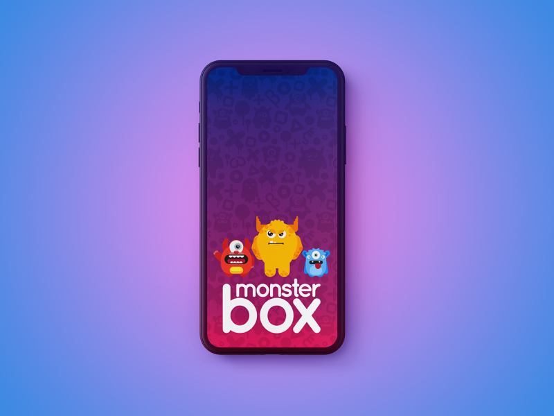 monster box iphone mockup