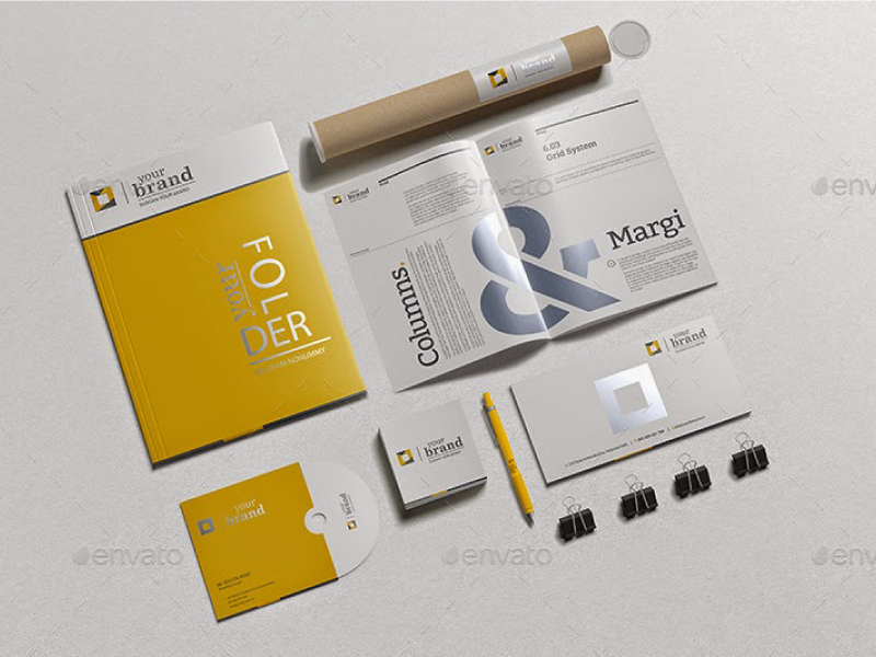 brand stationery mockup