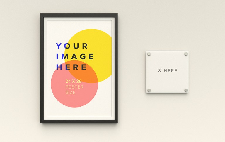 Free Poster Mockup psd