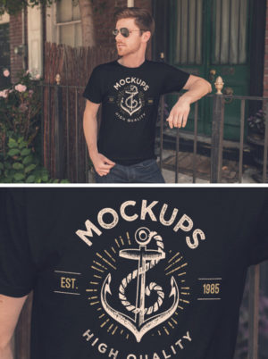 free mens tshirt mockup