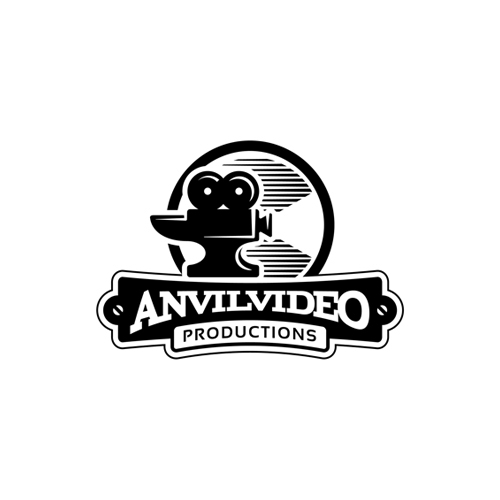 anvil video vintage logo design