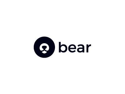 bear minimalist logo design