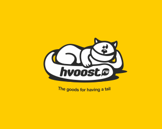 hvoost.ru cat logo design