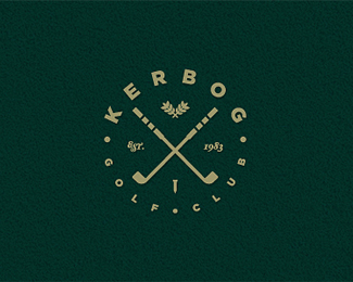 kerbog golf club logo design