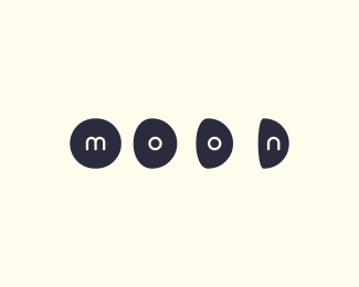 moon minimal logo design