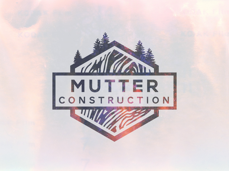 Mutter Construction Vintage Logo Design