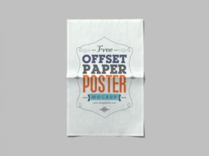 offset paper free psd mockup