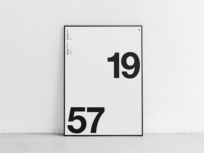 poster mockup numerical