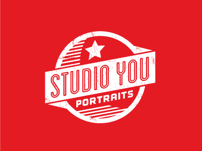 Studio You Red Vintage Logo
