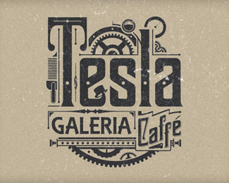 Tesla Galeria Logo Design