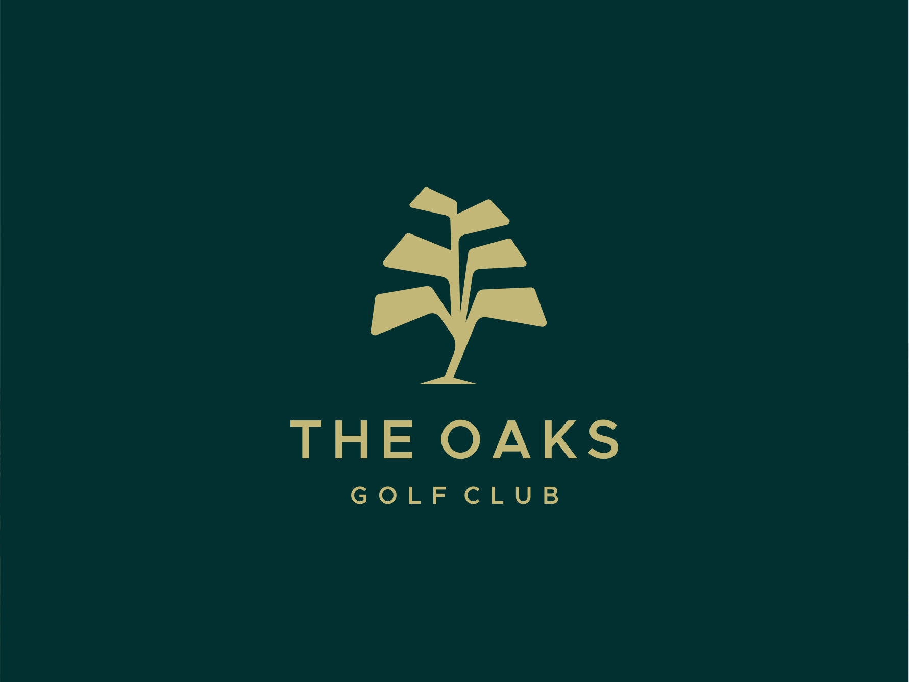 the oaks golf club logo design idea