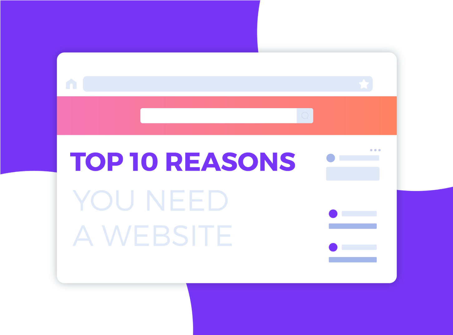 top 10 reasons you need a website a website layout sketch