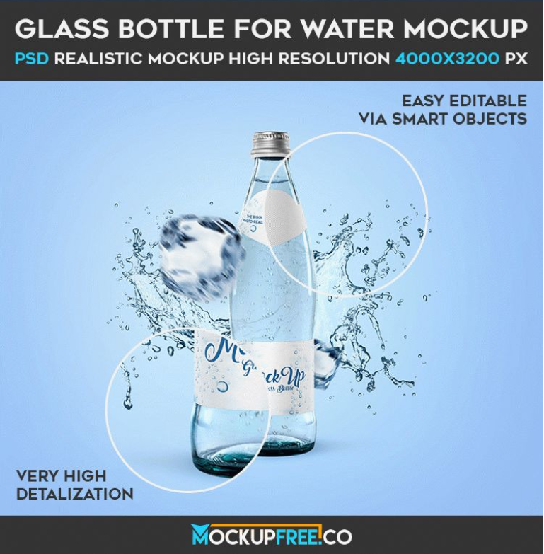 glass bottle for water 