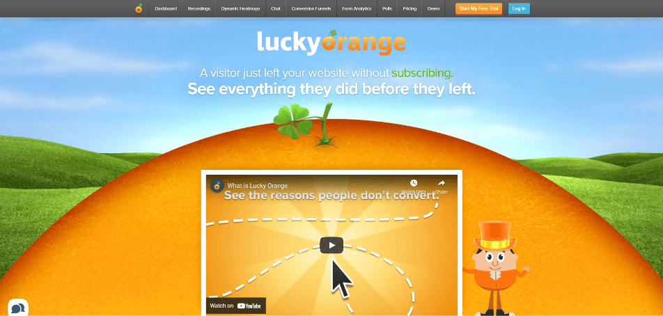 Lucky Orange SaaS Website Designs