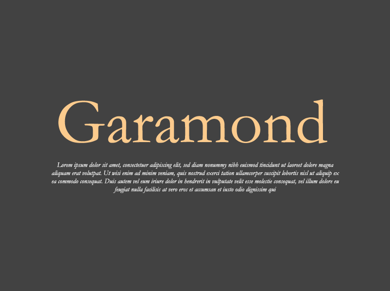 Garamond 