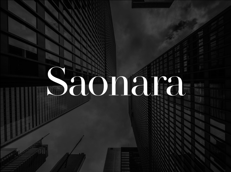 Saonara Serif Font Example