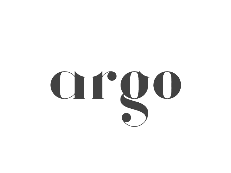 argo serif style font