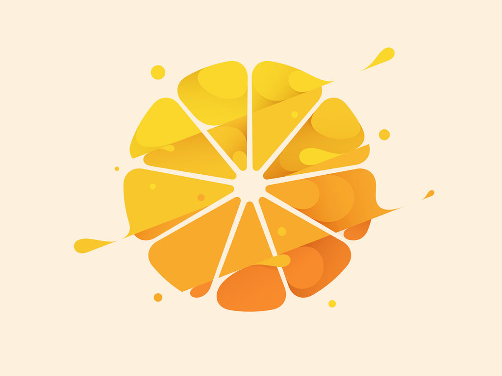 orange fruit logo