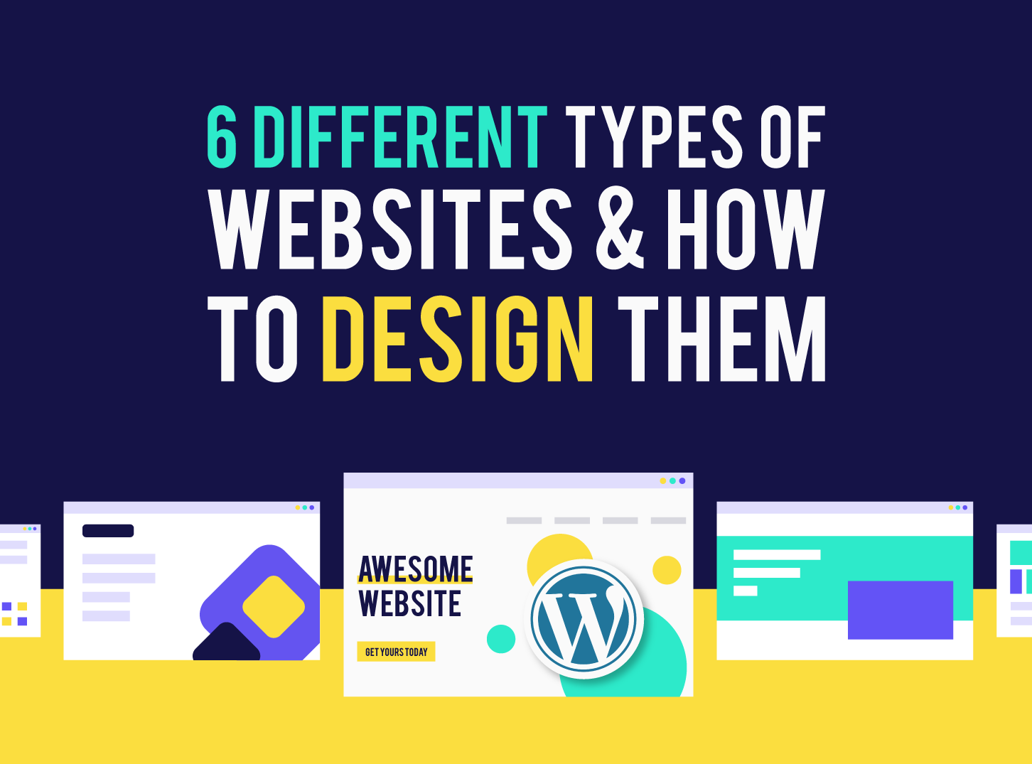 6 Different Types of Websites & How to Design Them by Inkyy Web Design Company