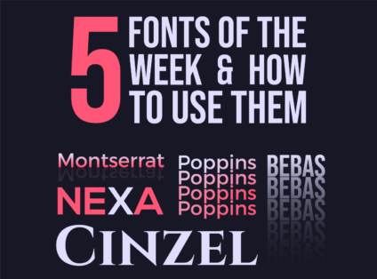5 Fonts of the Week by inkyy web design team