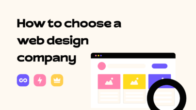 how to choose a web design agency