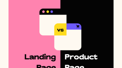 landing page vs product page