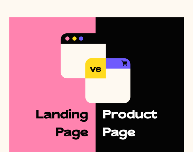 landing page vs product page