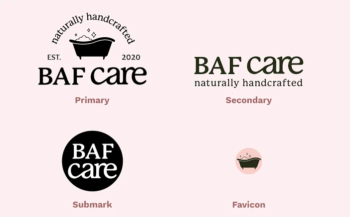 baf care logo variations
