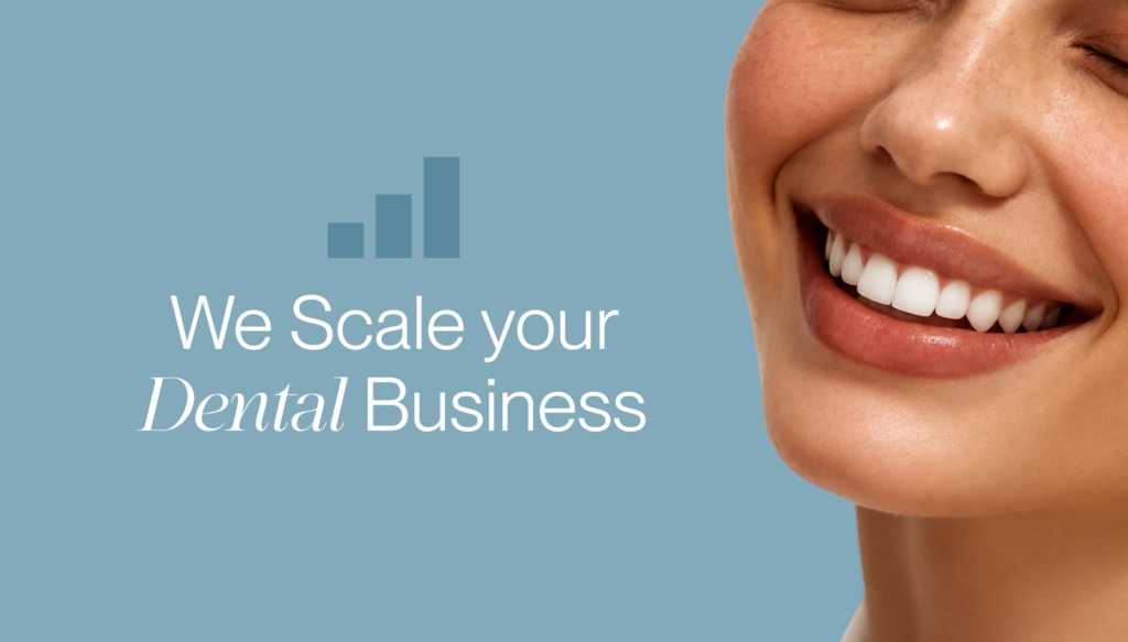 Custom dental practice website shown on a phone with an online booking button